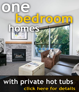One Bedroom Homes with private hot tubs. Click here for details.